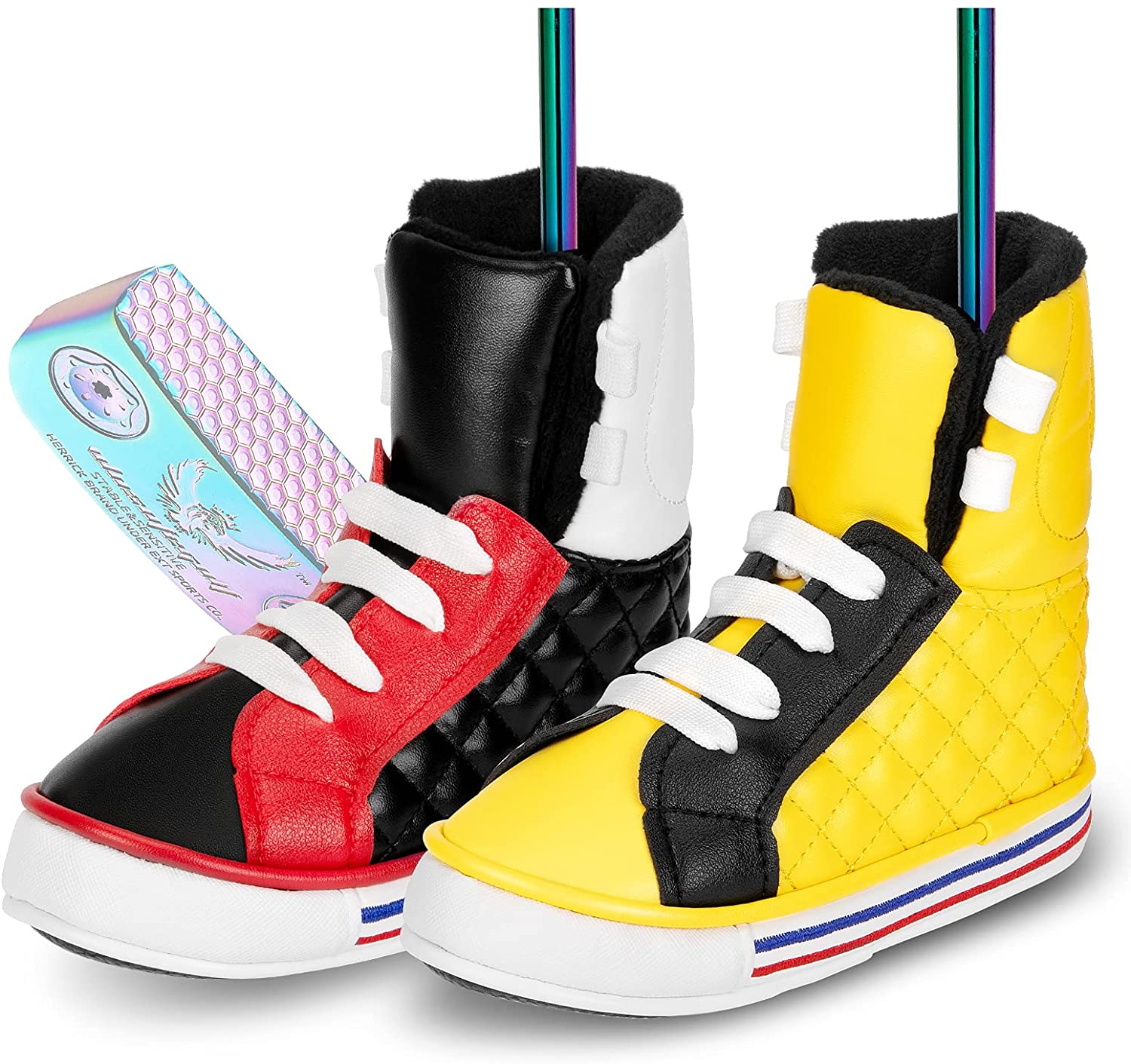 Golf head Cover Embroidered Pu Leather for wosofe  Funny Shoe Shaped Fit All Brands