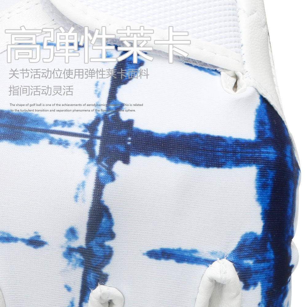 Golf Glove for Men's Left Hand White Soft Leather Breathable Professional Golf Hand Wear