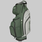 WOSOFE 14-Way Golf Cart Bag – Professional Club Organizer with Full-Length Dividers, 10+ Storage Pockets, Insulated Cooler & Rain Hood – Lightweight PU Leather/Oxford Design for Men & Women