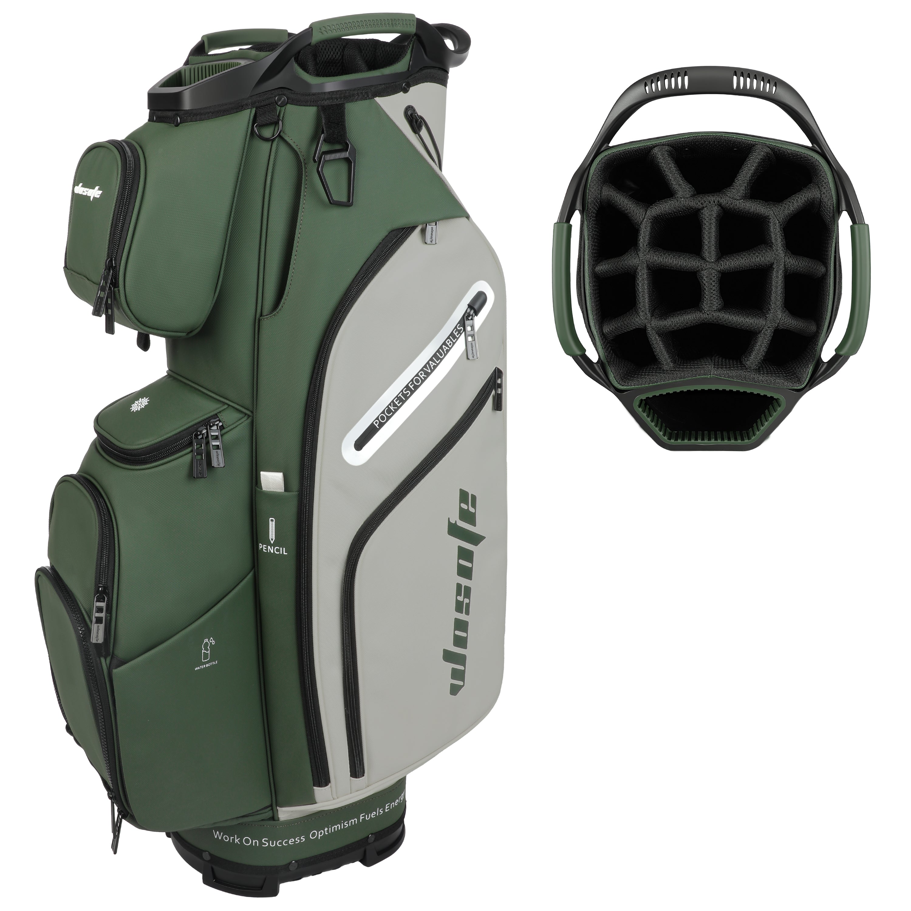 Premium Golf Cart Bag | 14-Way Top & Full-Length Club Dividers
