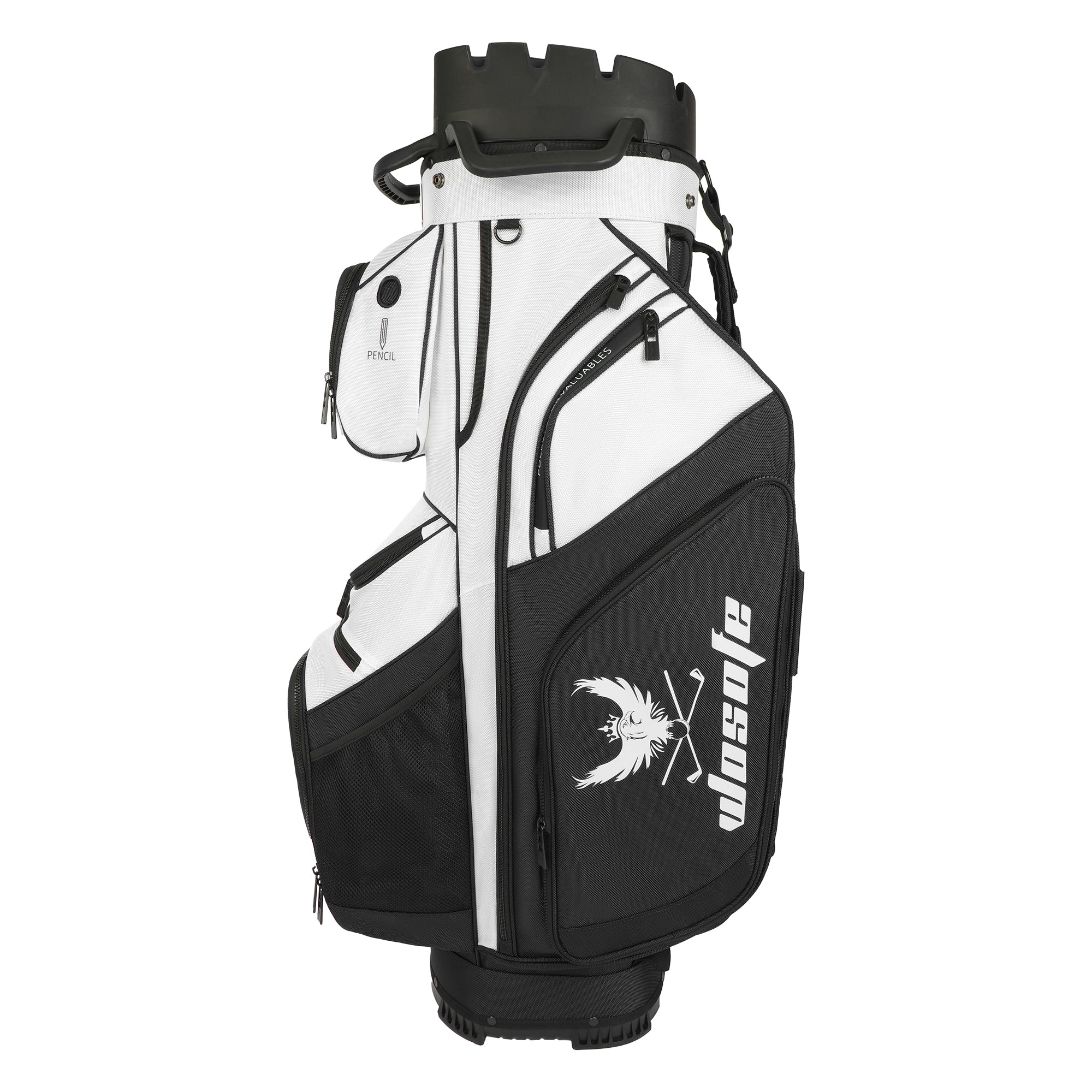 T-LOCK 14-Way Golf Cart Bag with Full-Length Dividers – Anti-Rattle Fixed Slots Organization, 13 Storage Pockets, Insulated Cooler Bag & Rain Cover – Premium Waterproof Oxford Carry Bag for Men & Women(Free Shipping)