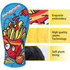 Golf Head Covers,Blue Yellow Golf Driver Cover Fariway Wood Headcover Hybrid Head Covers Golf Club Covers for Most Brand