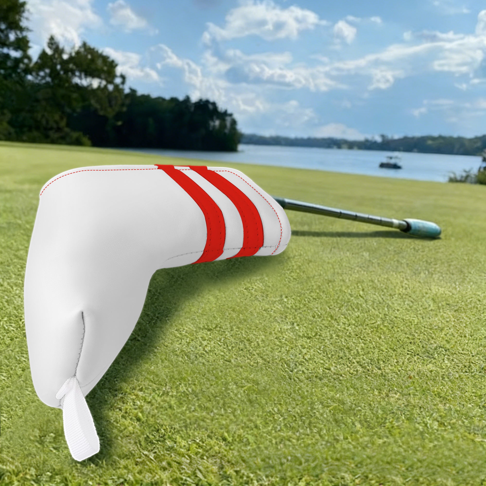 Premium Blade Putter Cover - Magnetic PU Leather Golf Headcover with Applique Embroidery & Velvet Lining, 5 Colors, Fits Scotty Cameron, Odyssey, Newport & Blade Putters