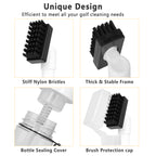 Golf Club Cleaner Brush White Press Sprayer Brush Recess Tool