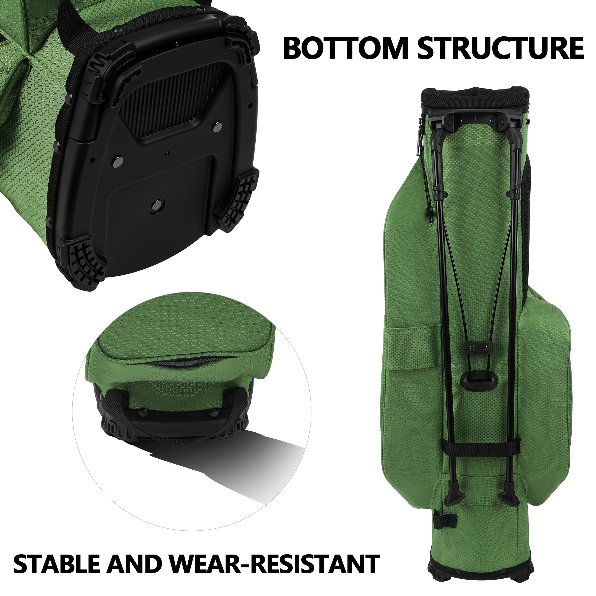 Lightweight Golf Stand Bag with 4-Way Top Divider Waterproof