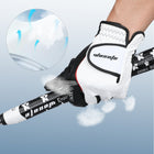 Golf Gloves Left Hand Men's Premium White Black PU Leather Durable Breathable Design