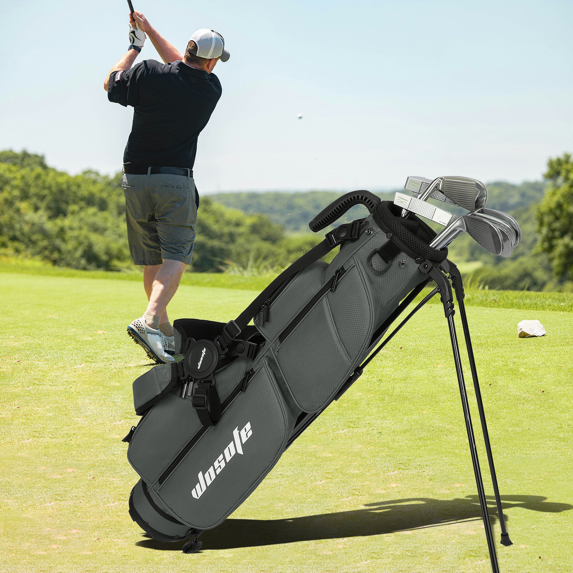 Lightweight 3-Way Golf Stand Bag  Ultra-Portable