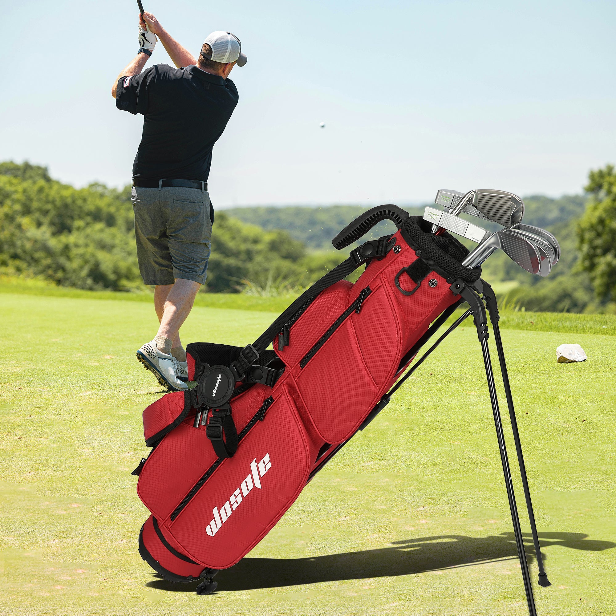Lightweight 3-Way Golf Stand Bag  Ultra-Portable