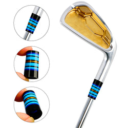 Wosofe Golf Ferrules 12pcs/Lot Golf Accessories Multi-Ring And Multi-Color Golf Ferrules Fits Irons - Golf Ferrule - Professional Golf Equipment