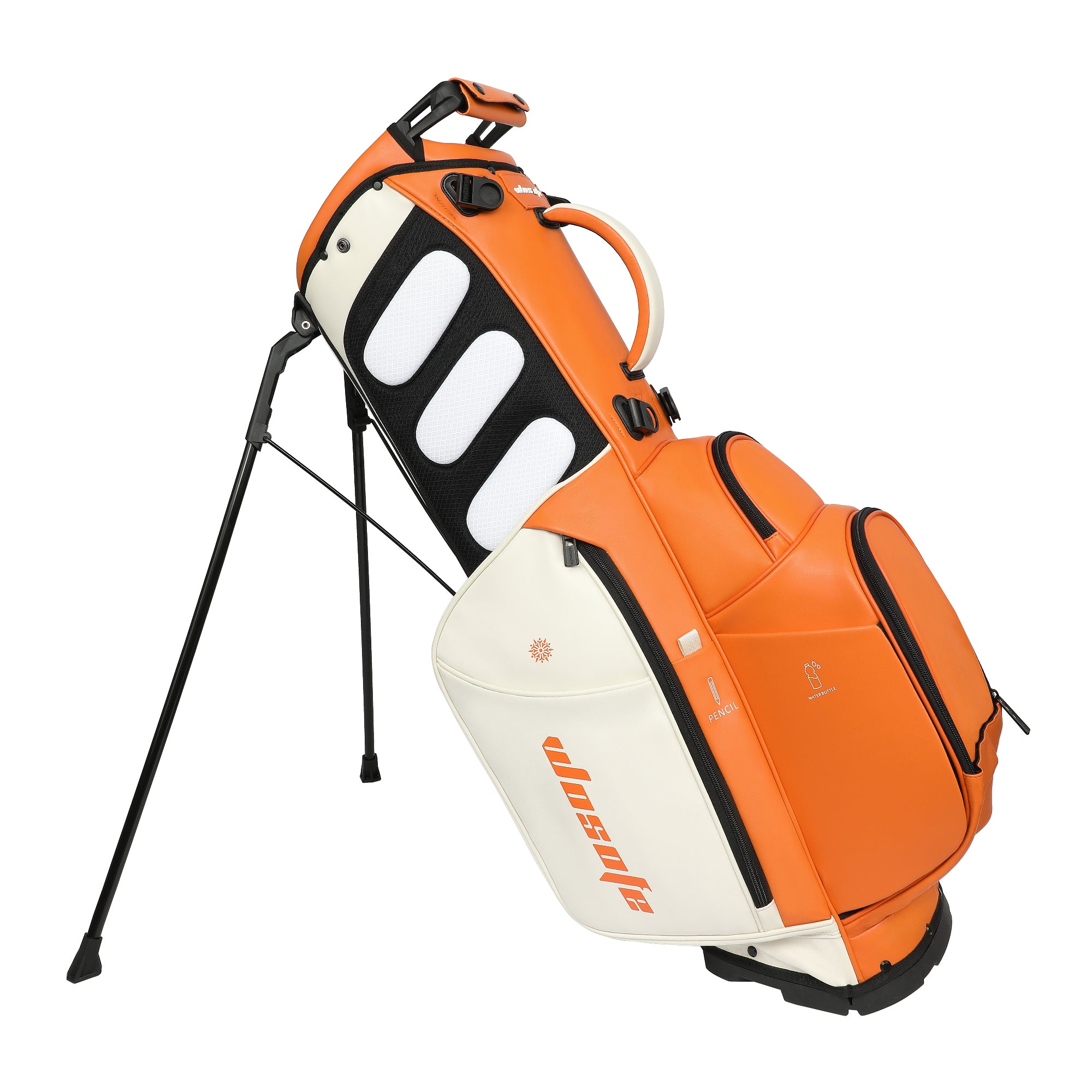 Wosofe JM9001 Golf Stand Bag  Premium PU Leather 6-14Way(Free Shipping)