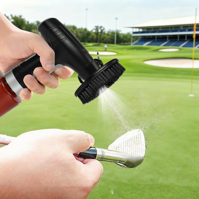 Pro Electric Golf Club Cleaner Golf Brush - USB-C Rechargeable Automatic Golf Groove Cleaning Tool with High-Speed Rotating Bristles, Waterproof & Portable, 3 Colors