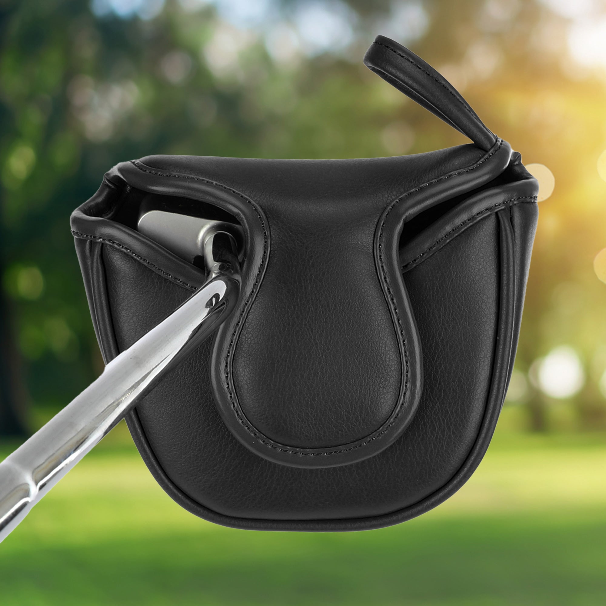 Racing Style Mallet Putter Headcover  Luxury PU Leather
