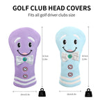 Golf Club Head Cover PU Accessory for #1 Driver And Fairway Wood