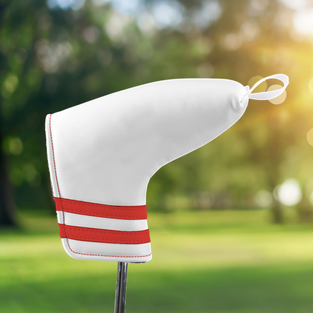 Premium Blade Putter Cover - Magnetic PU Leather Golf Headcover with Applique Embroidery & Velvet Lining, 5 Colors, Fits Scotty Cameron, Odyssey, Newport & Blade Putters