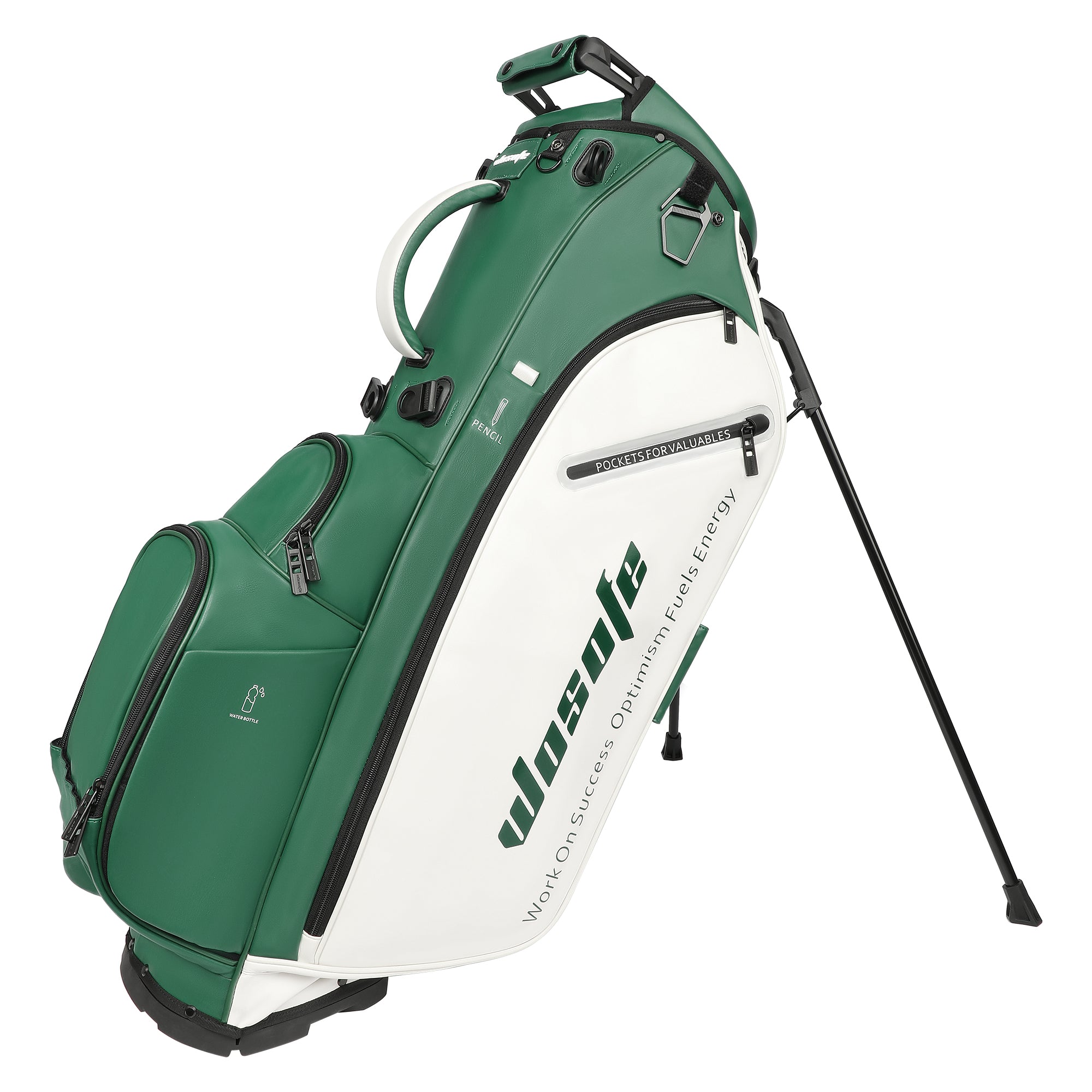 Wosofe JM9001 Golf Stand Bag  Premium PU Leather 6-14Way(Free Shipping)