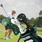 Golf Balls & Tees Wood Headcover 4pcs Golf Headcover Driver Fairway Hybrid Woods Premium PU Leather With Interchangeable No.Tags