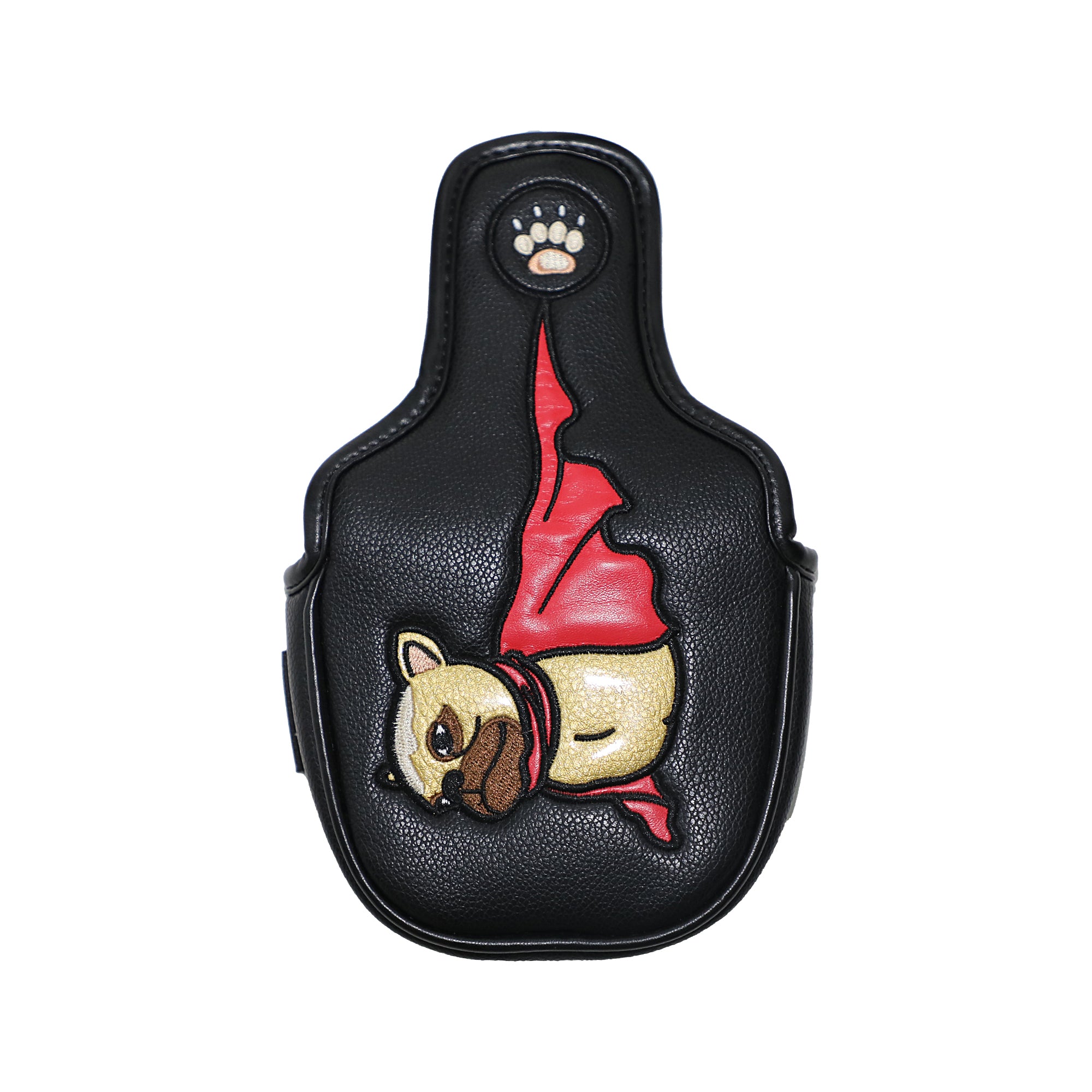 Golf Putter Covers Mallet Putter Headcover Magnetic Closure, Superman Flying Dog Putter Cover Headcover High Quality PU Leather Waterproof Durable Mallet Putter Head Covers