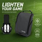 Golf Shoe Bag Waterproof Lightweight PU Nylon Zippered Storage Bag