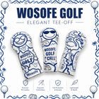 Wosofe Premium 3Pcs Golf Wood Headcover Set-3D Embroidered