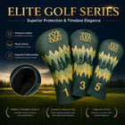 Wosofe Premium 3Pcs Golf Wood Headcover—Forest Green Headcover