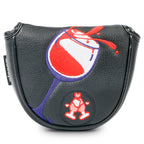 Magnetic golf mallet putter headcover waterproof durable dense embroidery golf head covers protective equipment for putter club fit for most clubs