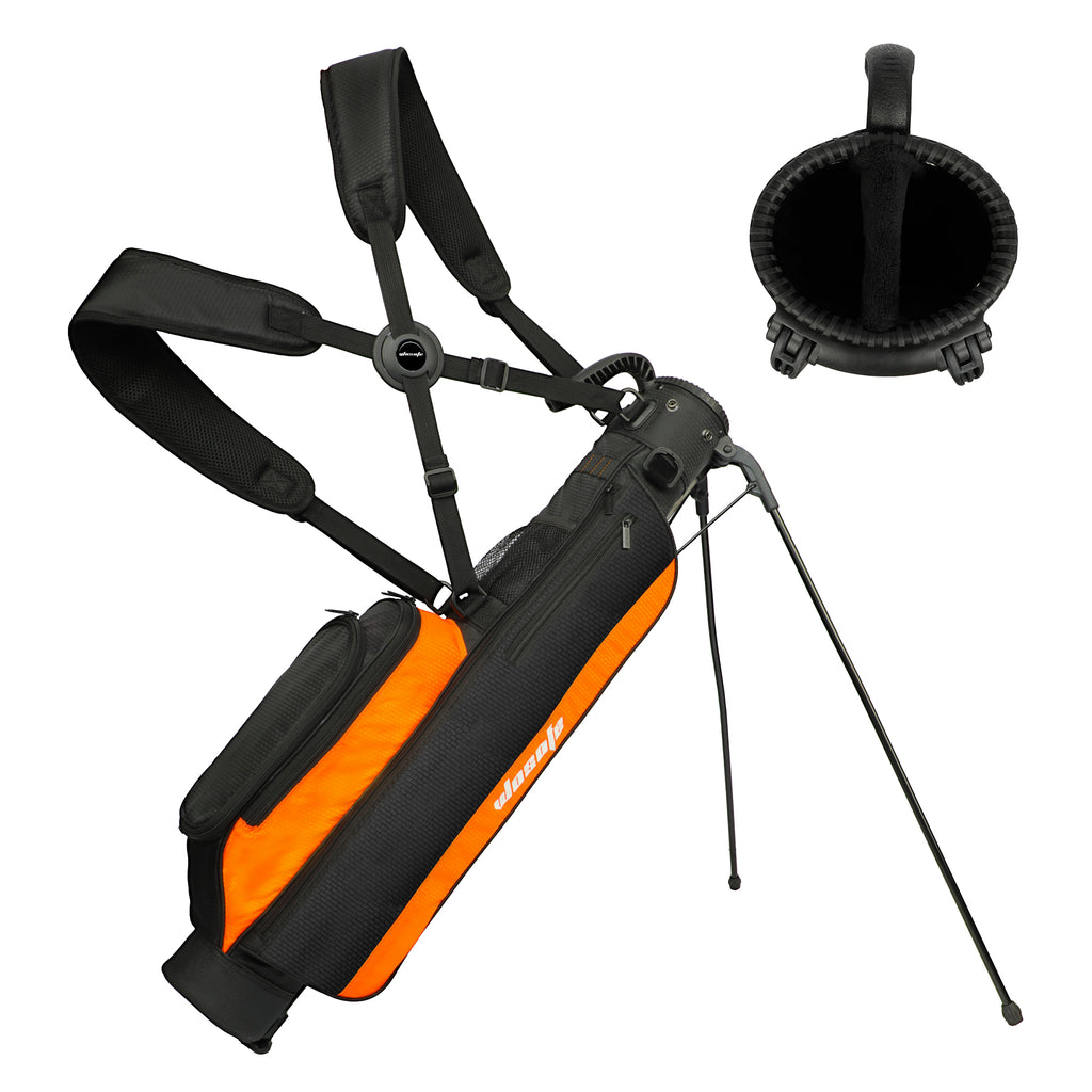 Golf Bag,Golf Stand Bag,Lightweight Small Medium Carry Bag 2-3 Way Divider Men and Women with Adjustable Shoulder Strap Multiple Pockets Golf Gun Bag with Golf Putter Covers