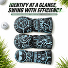 Wosofe Premium 3Pcs Golf Wood Headcover Set-3D Embroidered