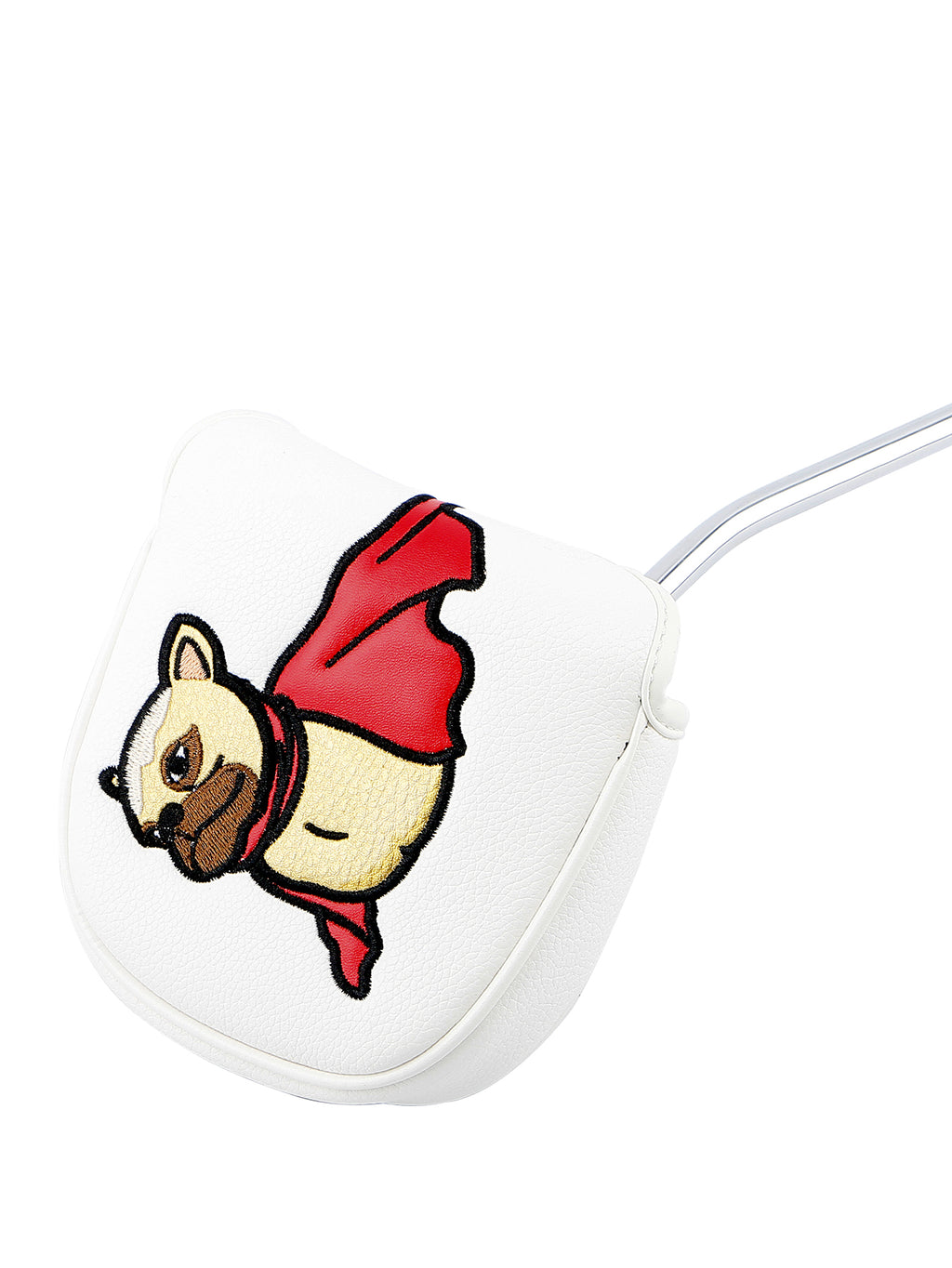 Golf Putter Covers Mallet Putter Headcover Magnetic Closure, Superman Flying Dog Putter Cover Headcover High Quality PU Leather Waterproof Durable Mallet Putter Head Covers