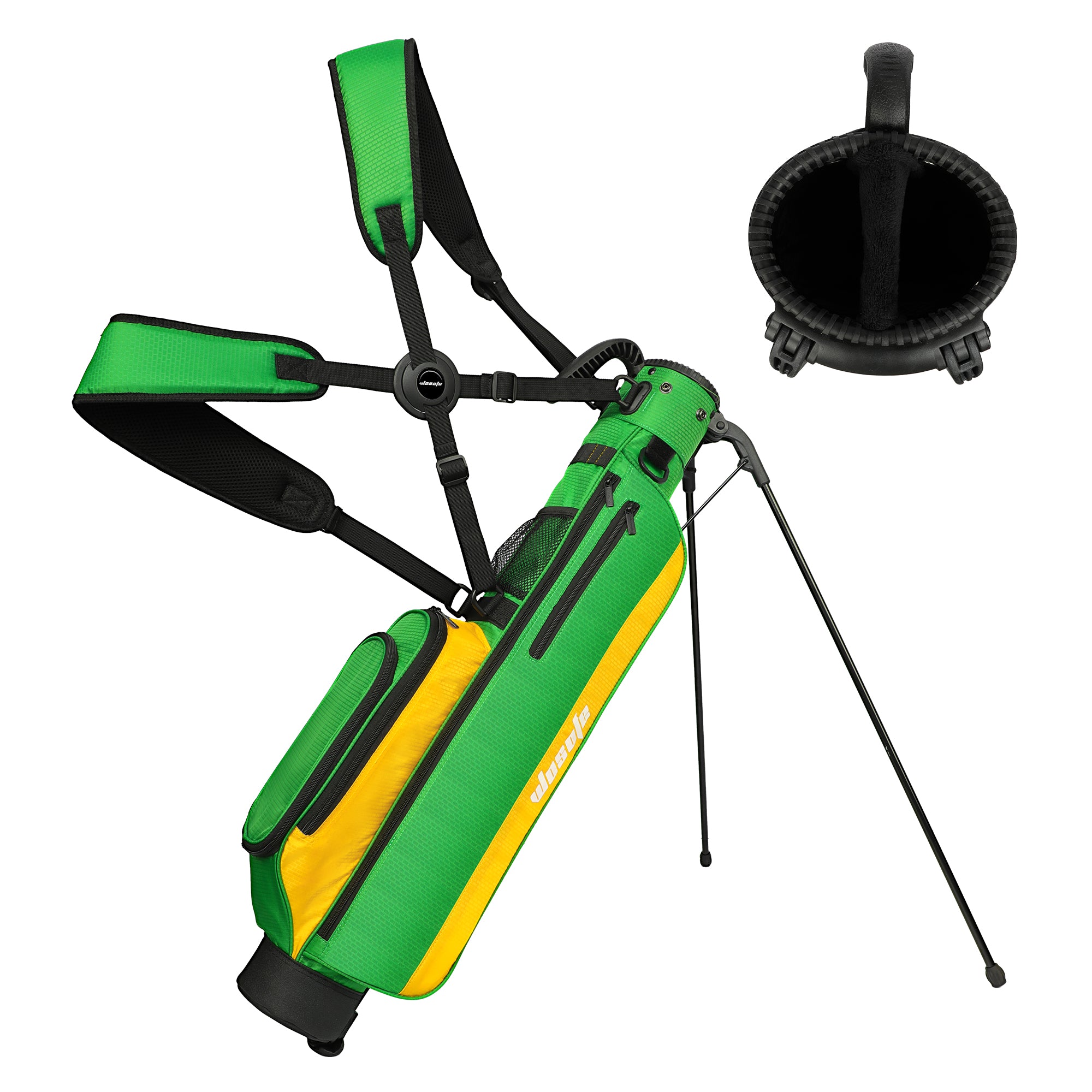 Golf Bag,Golf Stand Bag,Lightweight Small Medium Carry Bag 2-3 Way Divider Men and Women with Adjustable Shoulder Strap Multiple Pockets Golf Gun Bag with Golf Putter Covers