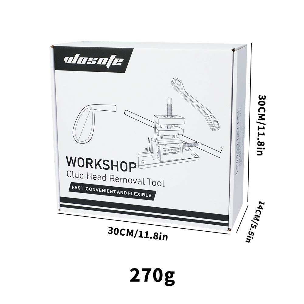 Golf Club Grip Kit Shaft Ferrules Head Removal Machine Works Shaft Puller Fitting Workshop Separator Repair Tools for All Club Shafts and Driver Iron Wedge Putter Heads Simple to Operate Golfer