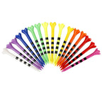 Golf Ball Spikes Tee 100pcs/lot Four Corners Flower-Shaped Models Plastic Ball Holder Mixed Colors Shipping 83mm