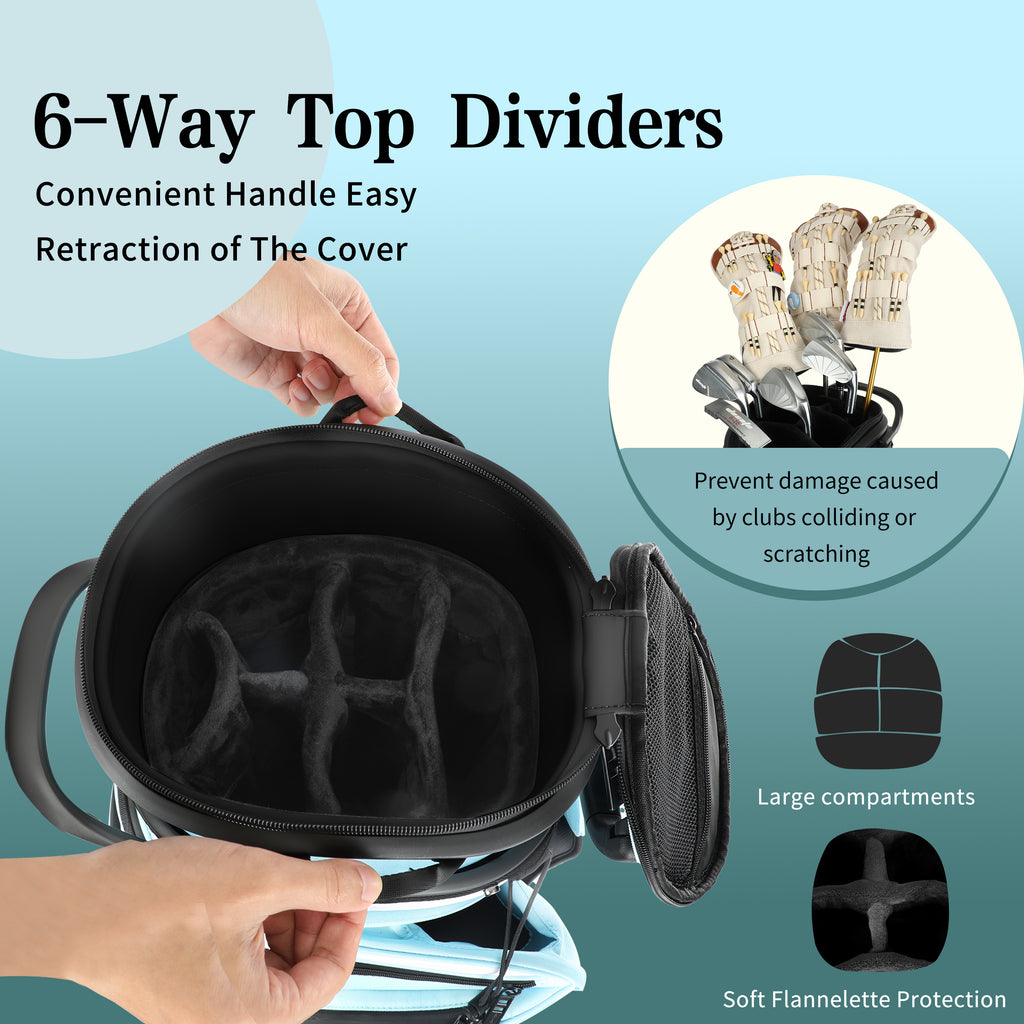 golf travel bags with wheels, Golf Cart and Travel Bag Retractable Cover,Golf Carry Bag for Men and Women, Multiple Storage Pockets, Shoe Compartment, Golf Cart Bag, 4 Colors to Choose from(FreeShipping)