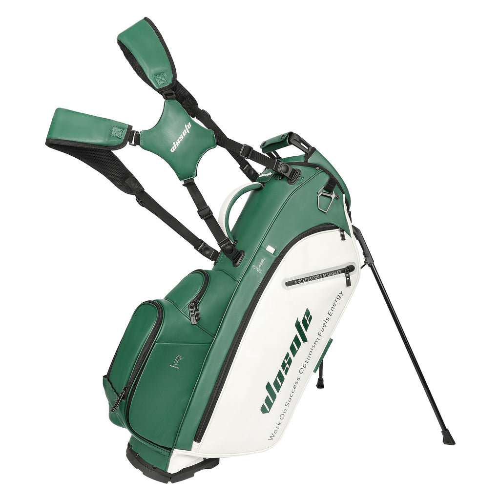 Wosofe JM9001 Golf Stand Bag  Premium PU Leather 6-14Way(Free Shipping)