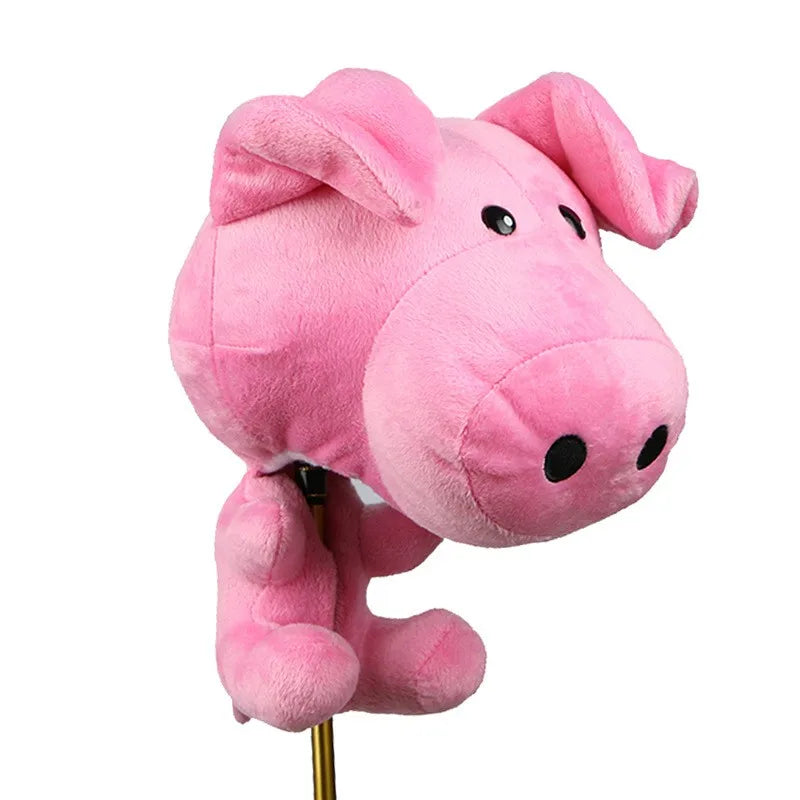 Sweet Pink Pig Plush Wood Headcover