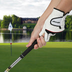 Golf Gloves Men's Durable White Cabretta Leather All Weather Gloves for Left Handed Golfers, Breathable, Soft Comfortable Grip