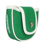 Golf Headcovers Embroidery Premium PU Leather Green Jacket Mallet Putter Cover Magnetic Closure