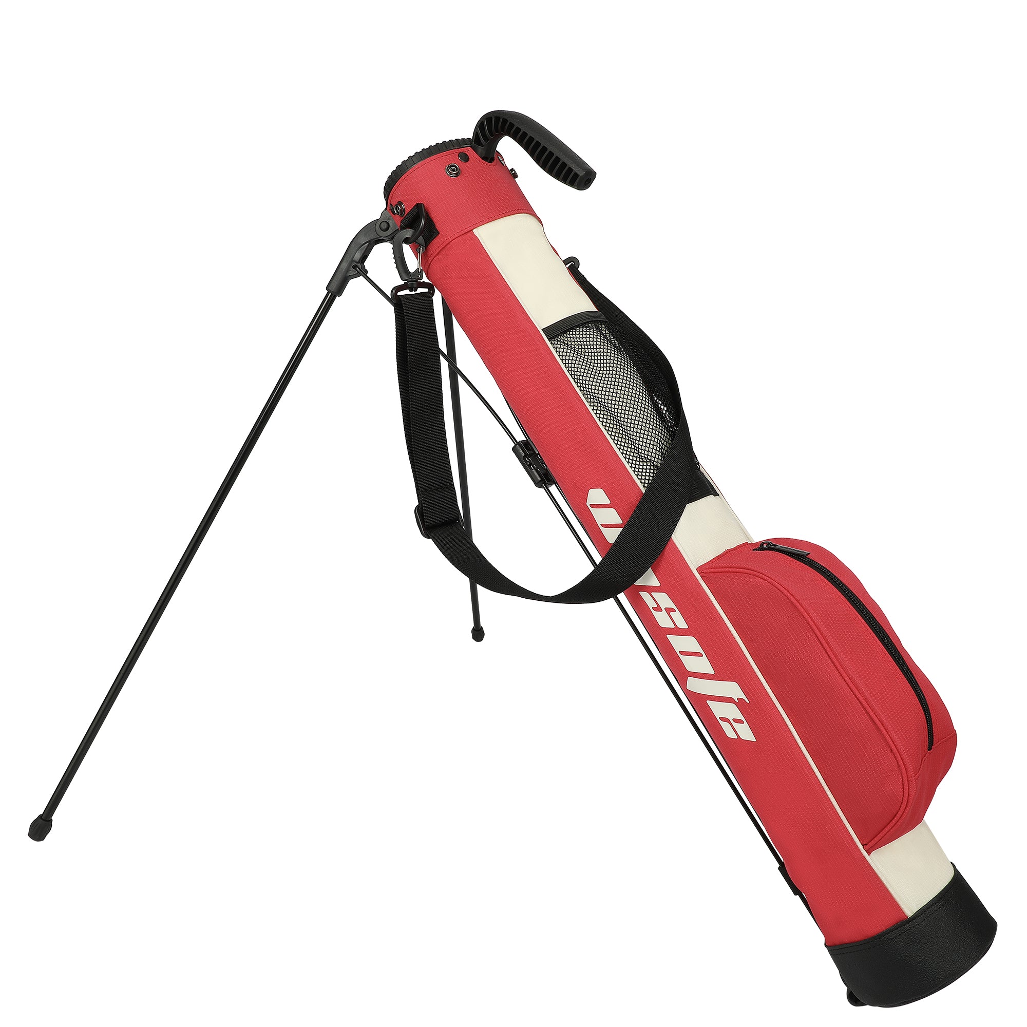 Golf Stand Bag,Lightweight Small Golf Bag,with Dual Strap Easy Carry 2 Way Dividers Multiple Pockets Golf Gun Bag with 2 Golf Wood Head Covers