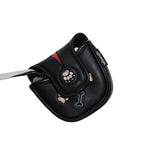 Golf Putter Covers Mallet Putter Headcover Magnetic Closure, Superman Flying Dog Putter Cover Headcover High Quality PU Leather Waterproof Durable Mallet Putter Head Covers