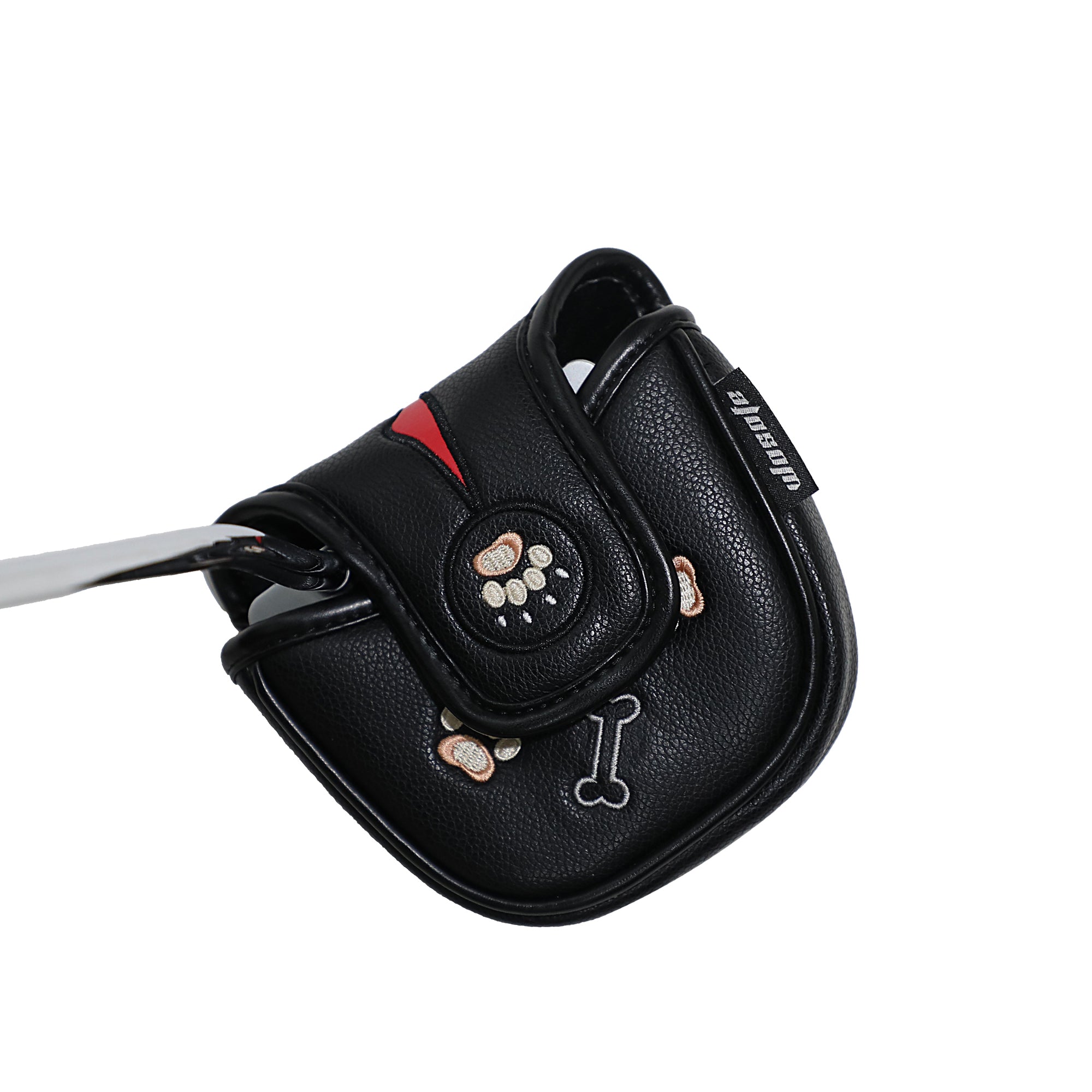 Golf Putter Covers Mallet Putter Headcover Magnetic Closure, Superman Flying Dog Putter Cover Headcover High Quality PU Leather Waterproof Durable Mallet Putter Head Covers