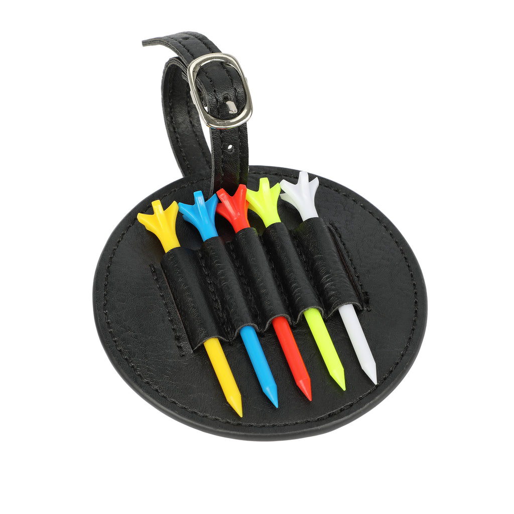 Golf Ball Spike Holder Cute Round Black Color Lightweight and Fashionable