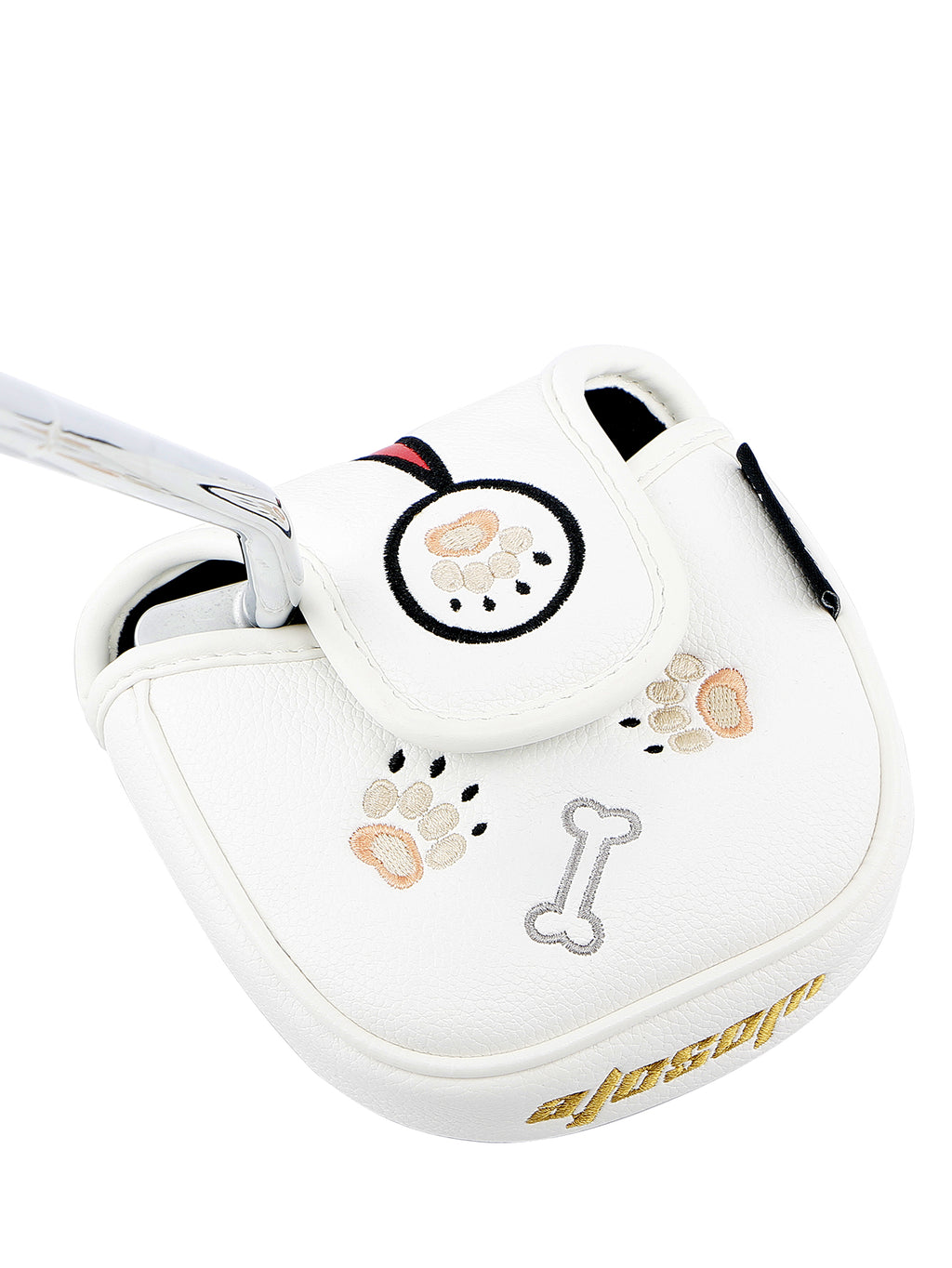 Golf Putter Covers Mallet Putter Headcover Magnetic Closure, Superman Flying Dog Putter Cover Headcover High Quality PU Leather Waterproof Durable Mallet Putter Head Covers