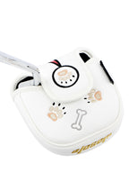 Golf Putter Covers Mallet Putter Headcover Magnetic Closure, Superman Flying Dog Putter Cover Headcover High Quality PU Leather Waterproof Durable Mallet Putter Head Covers