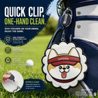 Cute Corgi Golf Towel with Retractable Clip, Microfiber Golf Ball Cleaner