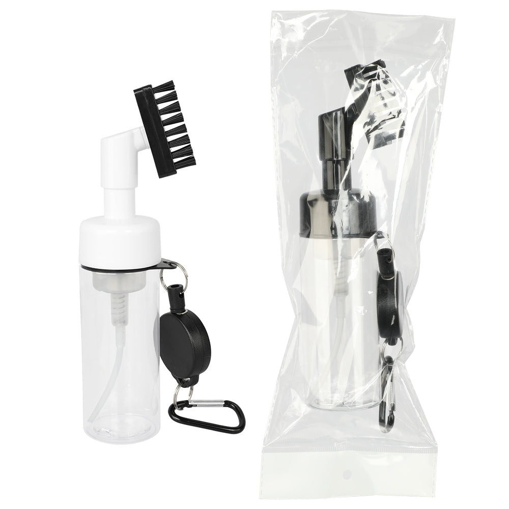 Golf Club Cleaner Brush White Press Sprayer Brush Recess Tool