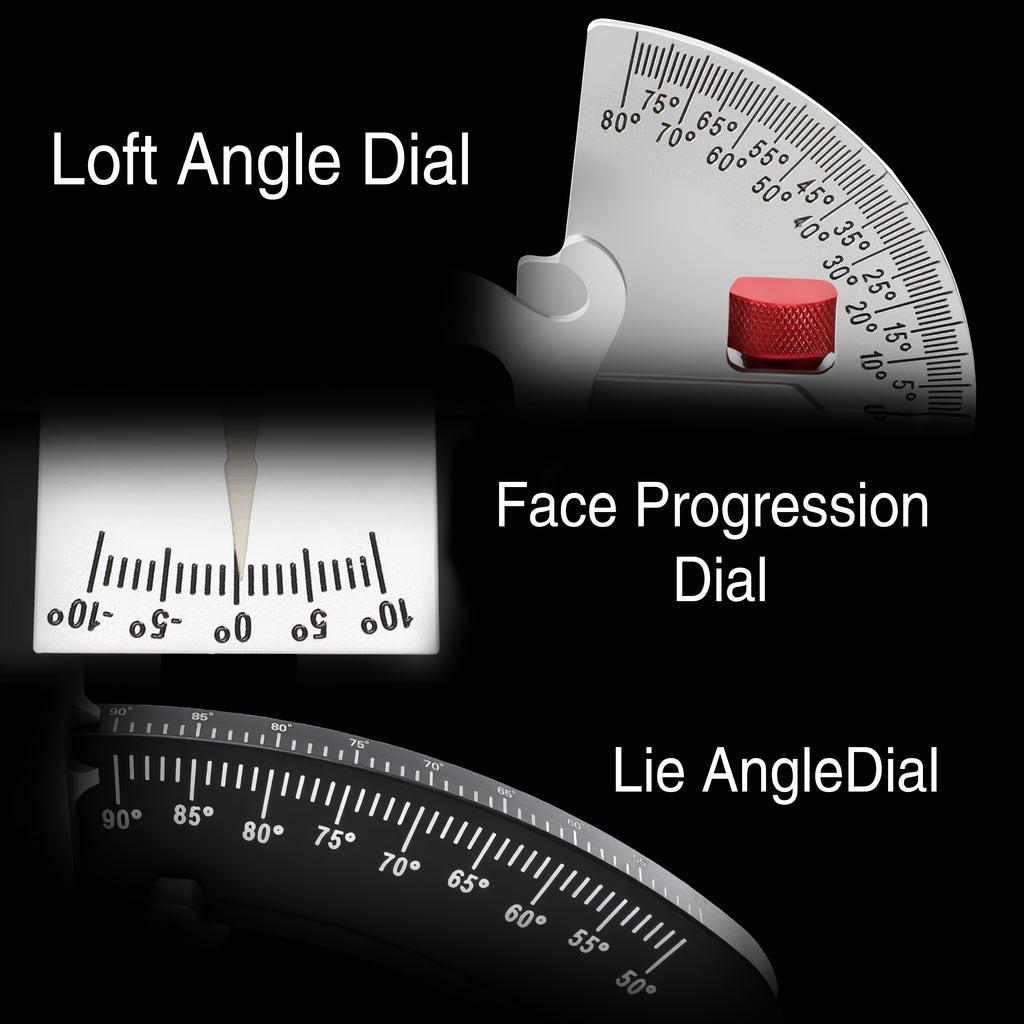Wosofe Golf Club Head Angle Gauge, Universal Loft & Lie Measurement Tool for Drivers, Irons & Putters, Portable Swing Path Analyzer for Workshop & Training, Precision Alignment Gift for Golfers - golf works - Precision Design