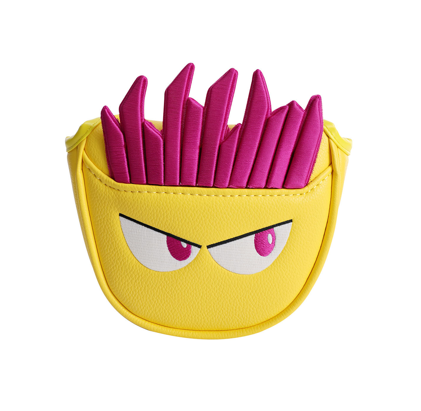 Funny French Fries Golf Mallet Putter Cover with Strong Magnetic Closure - Premium PU Leather Putter Headcover for TaylorMade Spider, Odyssey, Scotty Cameron - Creative Golf Bag Accessories & Gift
