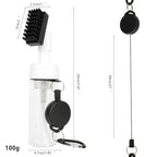 Golf Club Cleaner Brush White Press Sprayer Brush Recess Tool