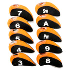 Golf Club Iron Head Covers Set High-quality Neoprene Lightweight Durable 10PCS Protective Covers for Irons