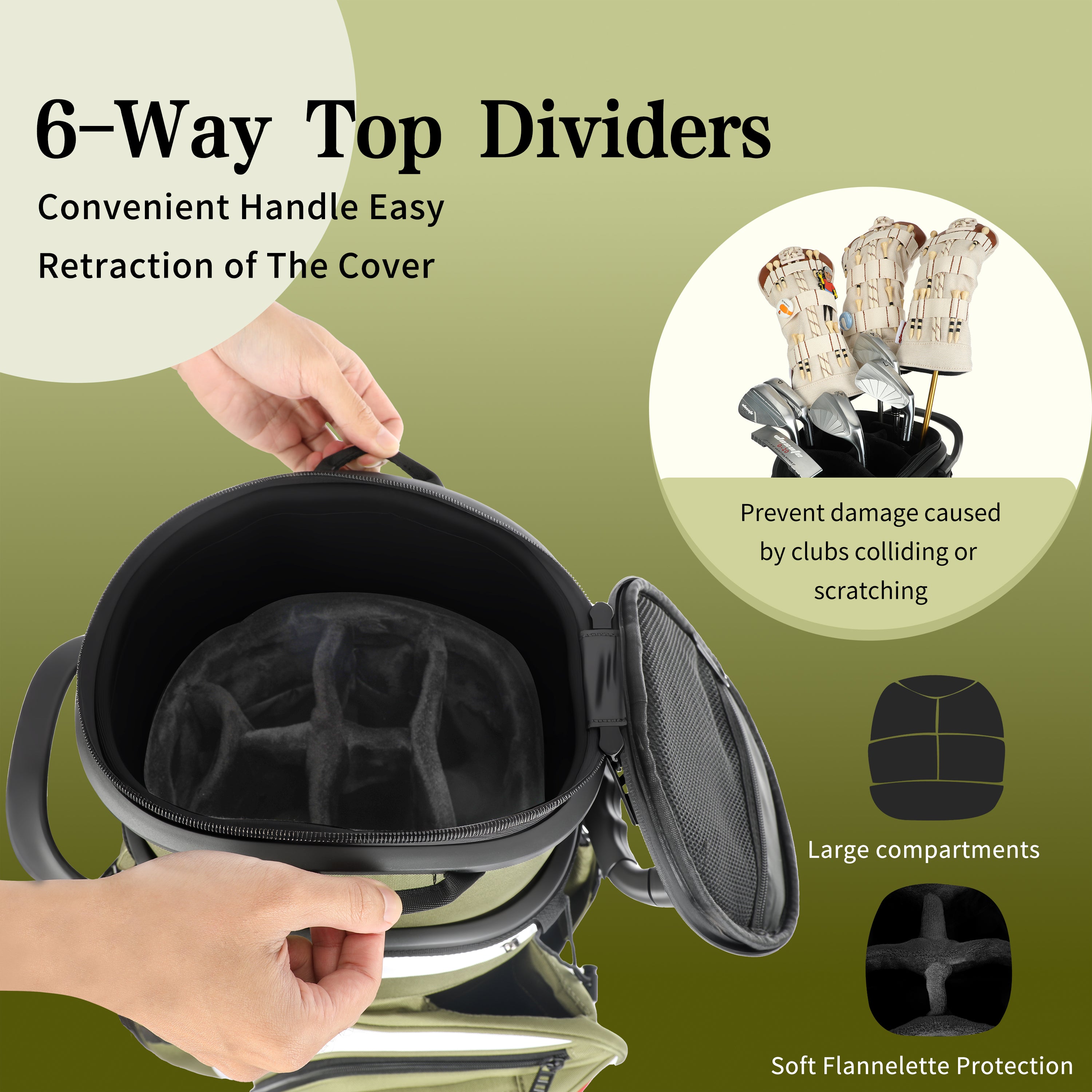 golf travel bags with wheels, Golf Cart and Travel Bag Retractable Cover,Golf Carry Bag for Men and Women, Multiple Storage Pockets, Shoe Compartment, Golf Cart Bag, 4 Colors to Choose from(FreeShipping)
