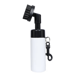 WOSOFE Professional Golf Club Cleaning Brush - Dual-Sided Retractable Groove Cleaner with Heavy Duty Nylon & Steel Bristles, Ergonomic Non-Slip Grip & Retractable Zip-Line Carabiner for Easy Bag Attachment